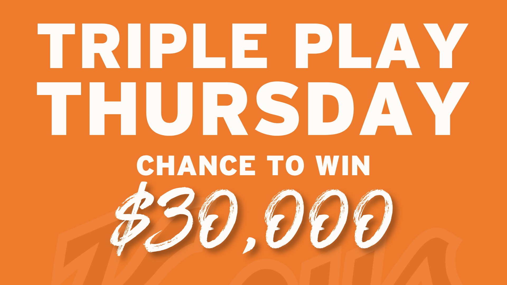 Triple Play Thursday Triple Play Thursday